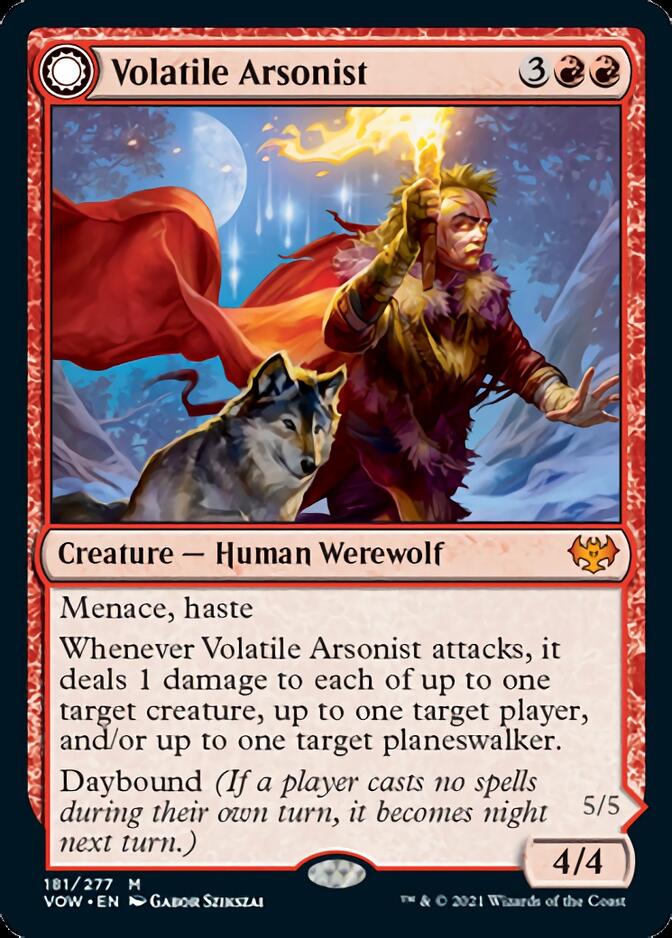 Volatile Arsonist // Dire-Strain Anarchist [Innistrad: Crimson Vow] - The Mythic Store | 24h Order Processing
