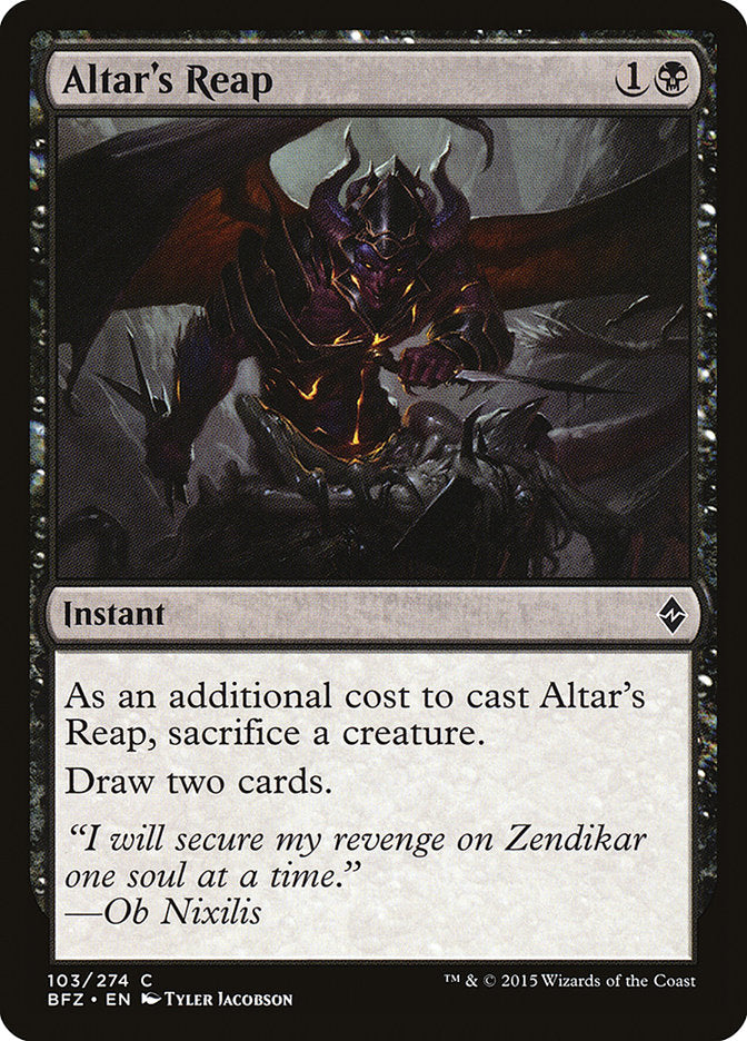 Altar's Reap [Battle for Zendikar] - The Mythic Store | 24h Order Processing