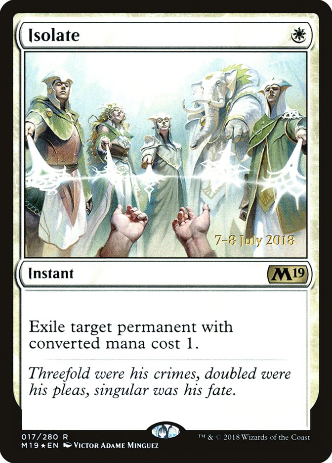 Isolate [Core Set 2019 Prerelease Promos] - The Mythic Store | 24h Order Processing