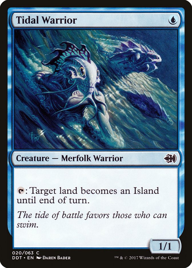 Tidal Warrior [Duel Decks: Merfolk vs. Goblins] - The Mythic Store | 24h Order Processing