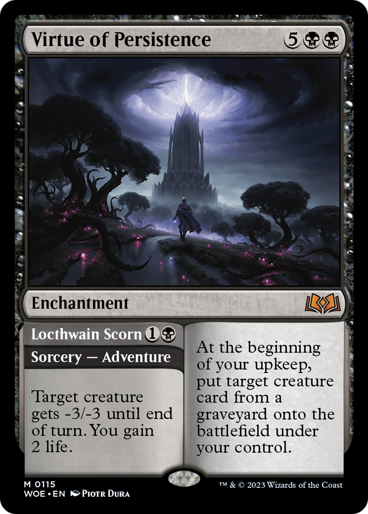 Virtue of Persistence // Locthwain Scorn [Wilds of Eldraine] - The Mythic Store | 24h Order Processing