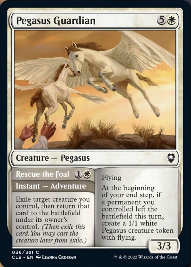 Pegasus Guardian // Rescue the Foal [Commander Legends: Battle for Baldur's Gate] - The Mythic Store | 24h Order Processing