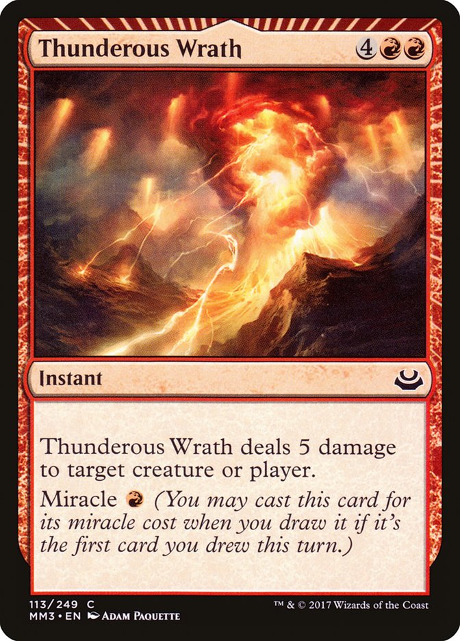 Thunderous Wrath [Modern Masters 2017] - The Mythic Store | 24h Order Processing