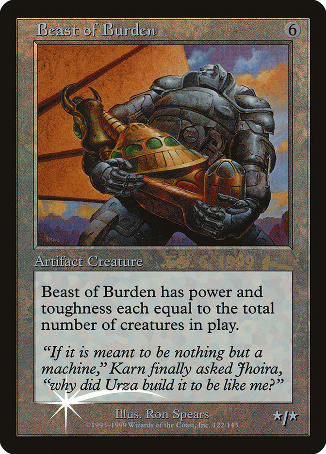 Beast of Burden [Urza's Legacy Promos] - The Mythic Store | 24h Order Processing