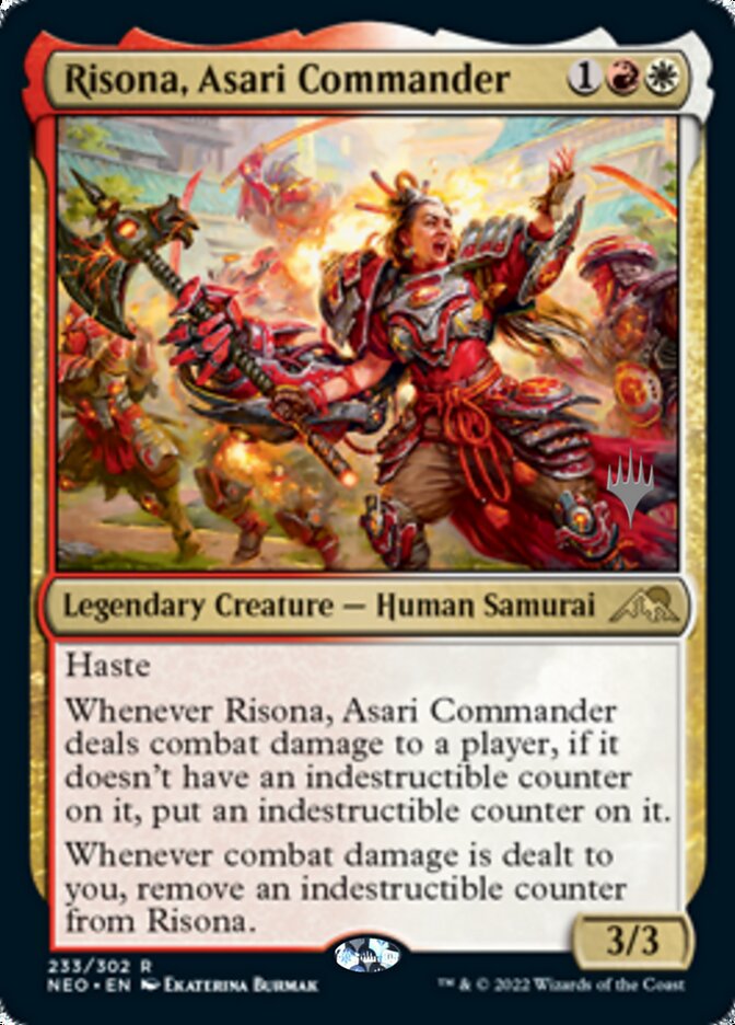 Risona, Asari Commander (Promo Pack) [Kamigawa: Neon Dynasty Promos] - The Mythic Store | 24h Order Processing