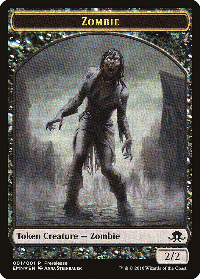 Zombie // Zombie Double-Sided Token [Eldritch Moon Prerelease Promos] - The Mythic Store | 24h Order Processing