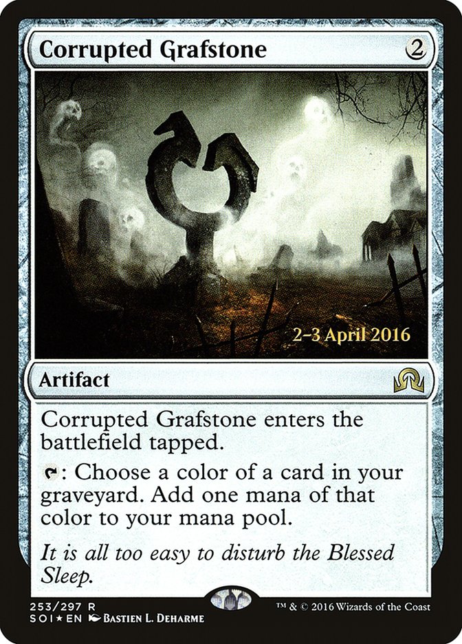 Corrupted Grafstone [Shadows over Innistrad Prerelease Promos] - The Mythic Store | 24h Order Processing