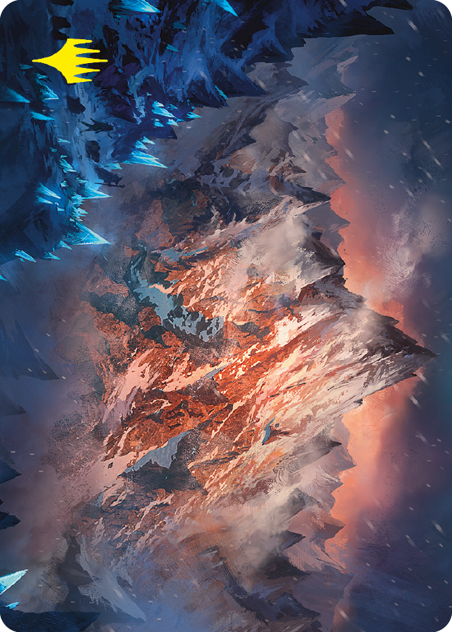 Mountain Art Card (Gold-Stamped Signature) [The Lord of the Rings: Tales of Middle-earth Art Series] - The Mythic Store | 24h Order Processing