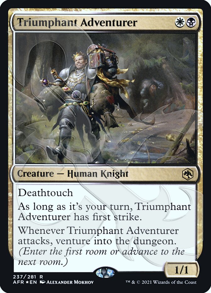 Triumphant Adventurer (Ampersand Promo) [Dungeons & Dragons: Adventures in the Forgotten Realms Promos] - The Mythic Store | 24h Order Processing