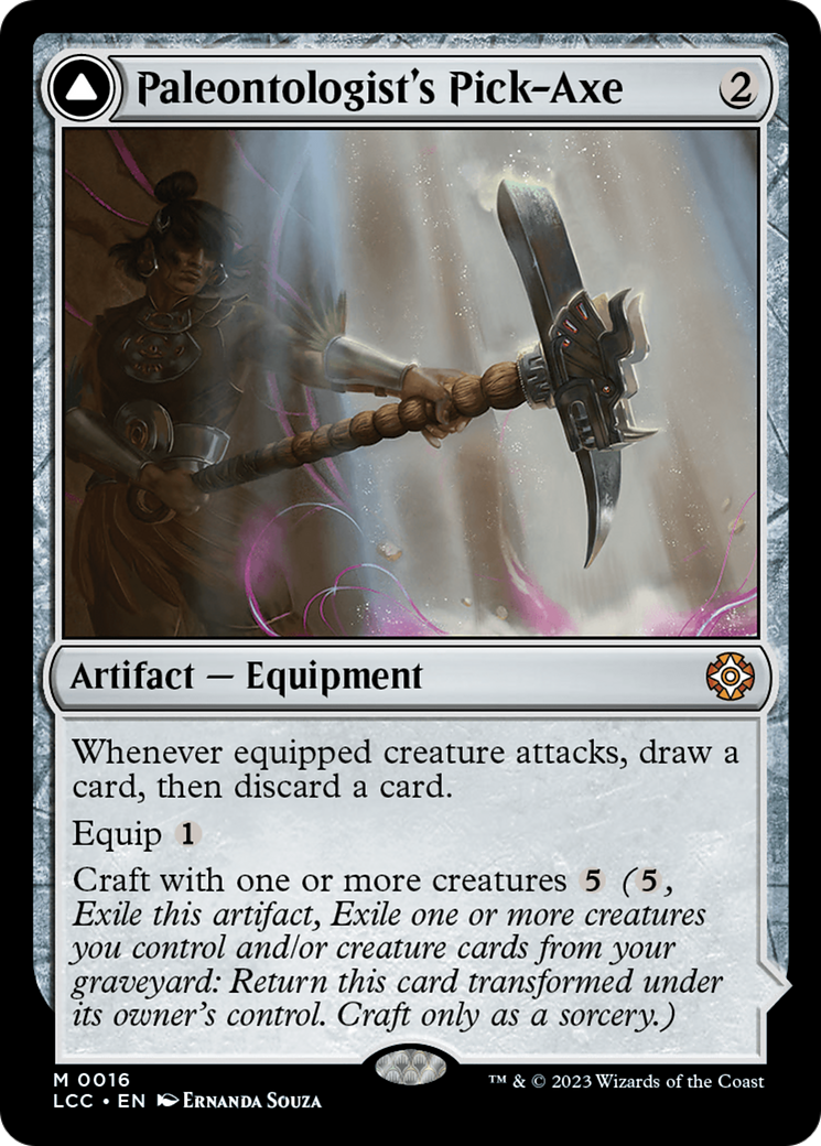 Paleontologist's Pick-Axe (Extended Art) [The Lost Caverns of Ixalan Commander] - The Mythic Store | 24h Order Processing