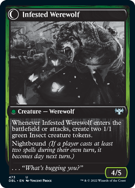 Infestation Expert // Infested Werewolf [Innistrad: Double Feature] - The Mythic Store | 24h Order Processing