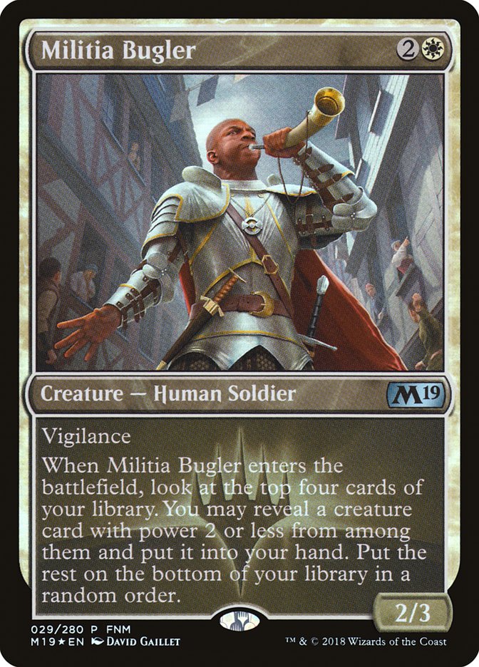 Militia Bugler (FNM) [Core Set 2019 Promos] - The Mythic Store | 24h Order Processing