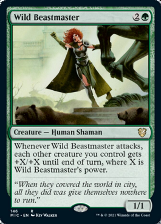 Wild Beastmaster [Innistrad: Midnight Hunt Commander] - The Mythic Store | 24h Order Processing