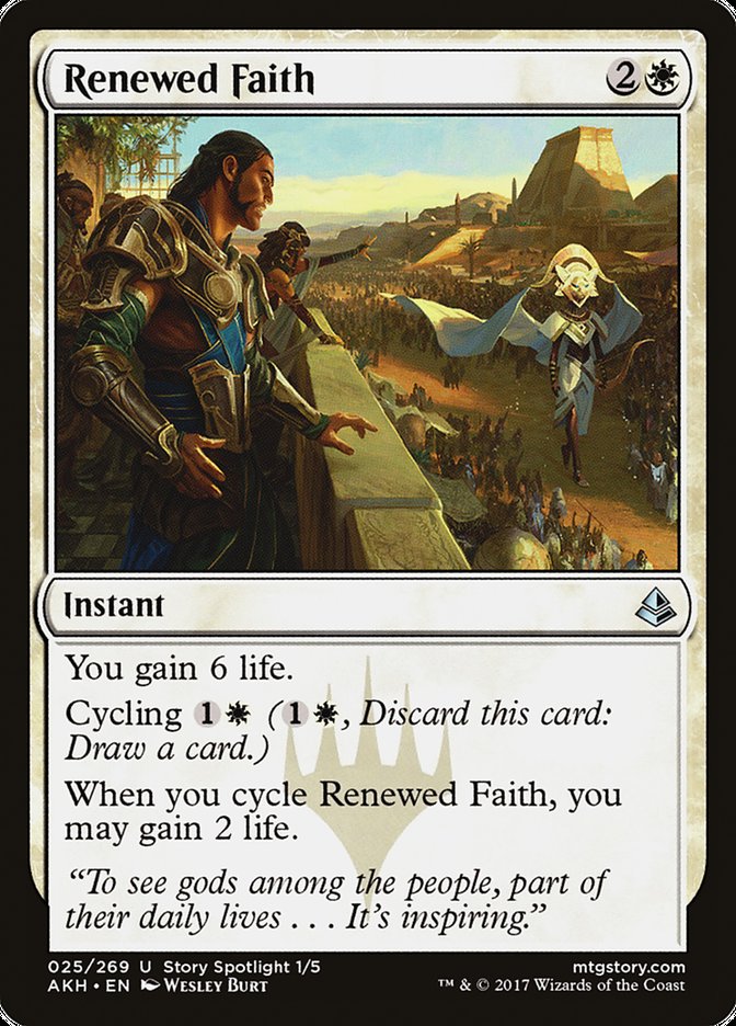 Renewed Faith [Amonkhet] - The Mythic Store | 24h Order Processing