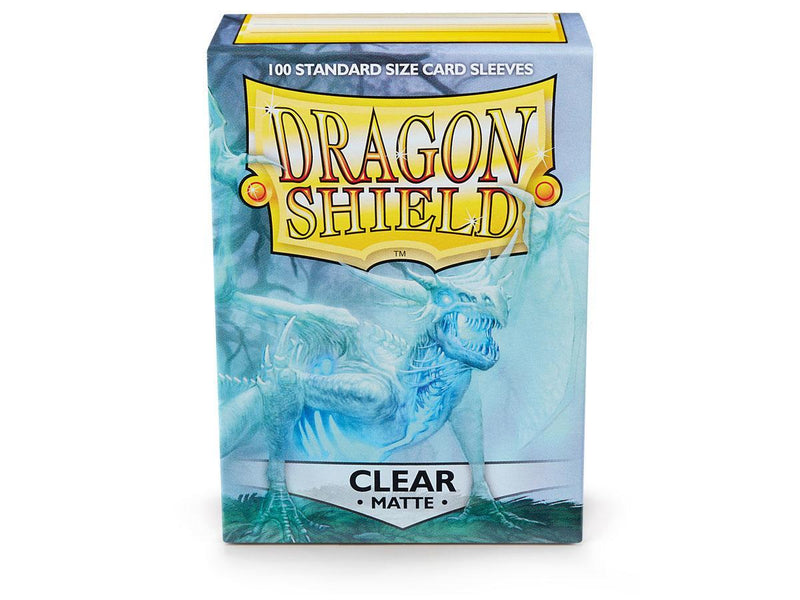 Dragon Shield Matte Sleeve - Clear ‘Angrozh’ 100ct - The Mythic Store | 24h Order Processing