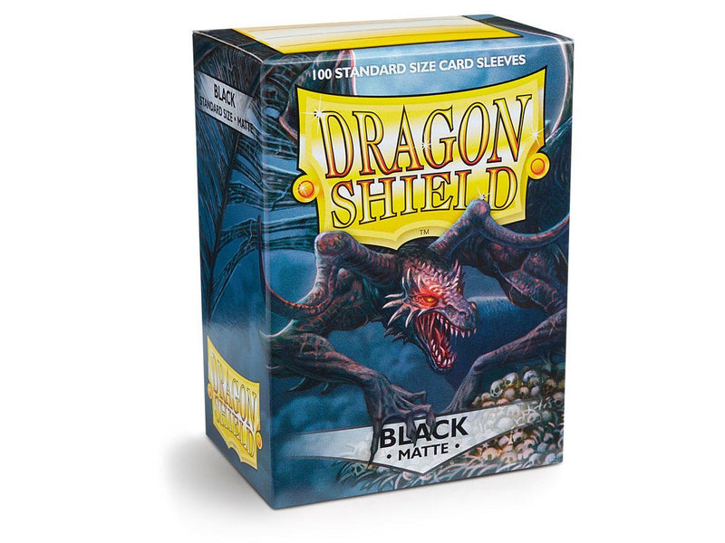 Dragon Shield Matte Sleeve - Black ‘Rhipodon’ 100ct - The Mythic Store | 24h Order Processing