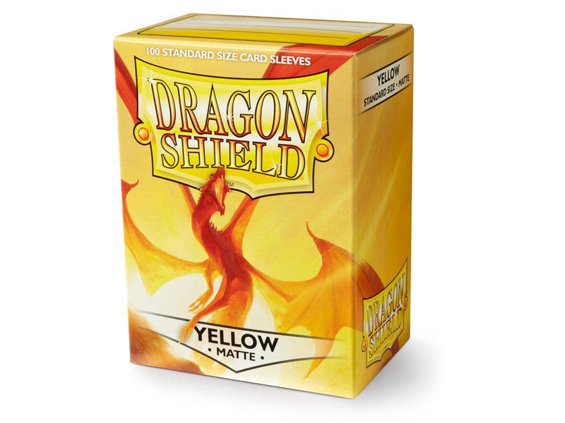 Dragon Shield Matte Sleeve - Yellow ‘Elichaphaz’ 100ct - The Mythic Store | 24h Order Processing