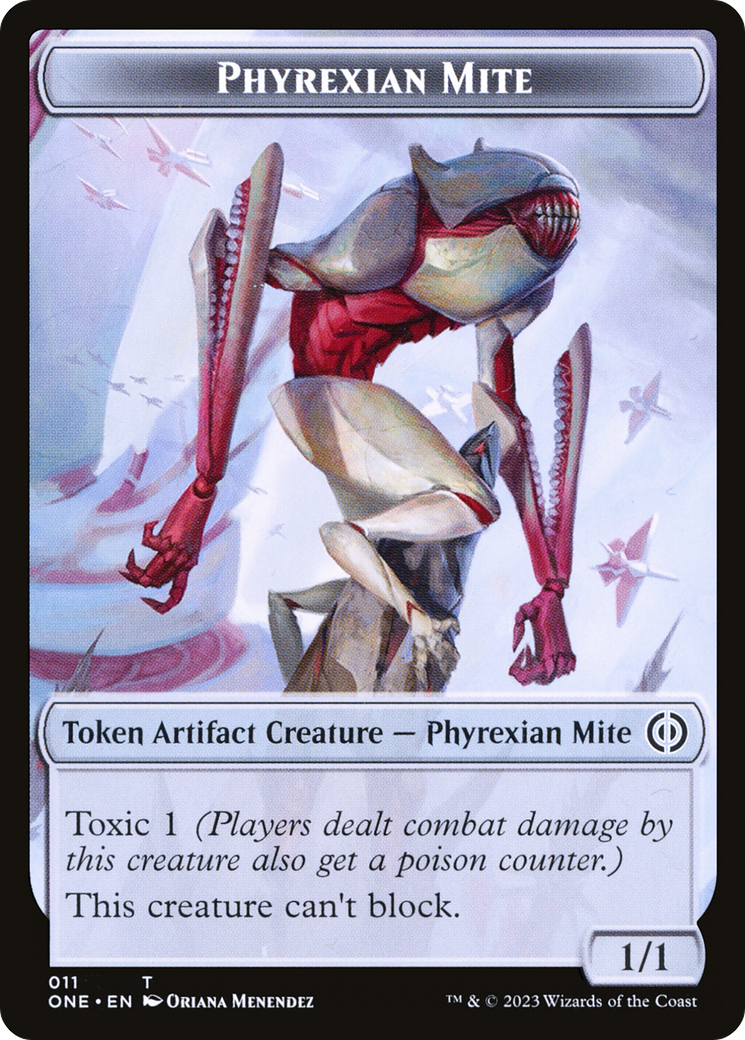 Phyrexian Mite (011) // Phyrexian Germ Double-Sided Token [Phyrexia: All Will Be One Commander Tokens] - The Mythic Store | 24h Order Processing