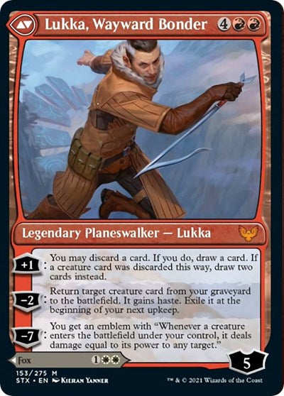 Mila, Crafty Companion // Lukka, Wayward Bonder [Strixhaven: School of Mages Prerelease Promos] - The Mythic Store | 24h Order Processing