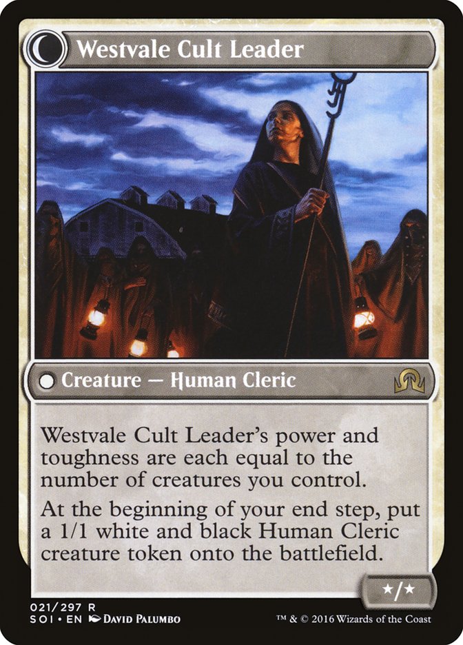 Hanweir Militia Captain // Westvale Cult Leader [Shadows over Innistrad] - The Mythic Store | 24h Order Processing