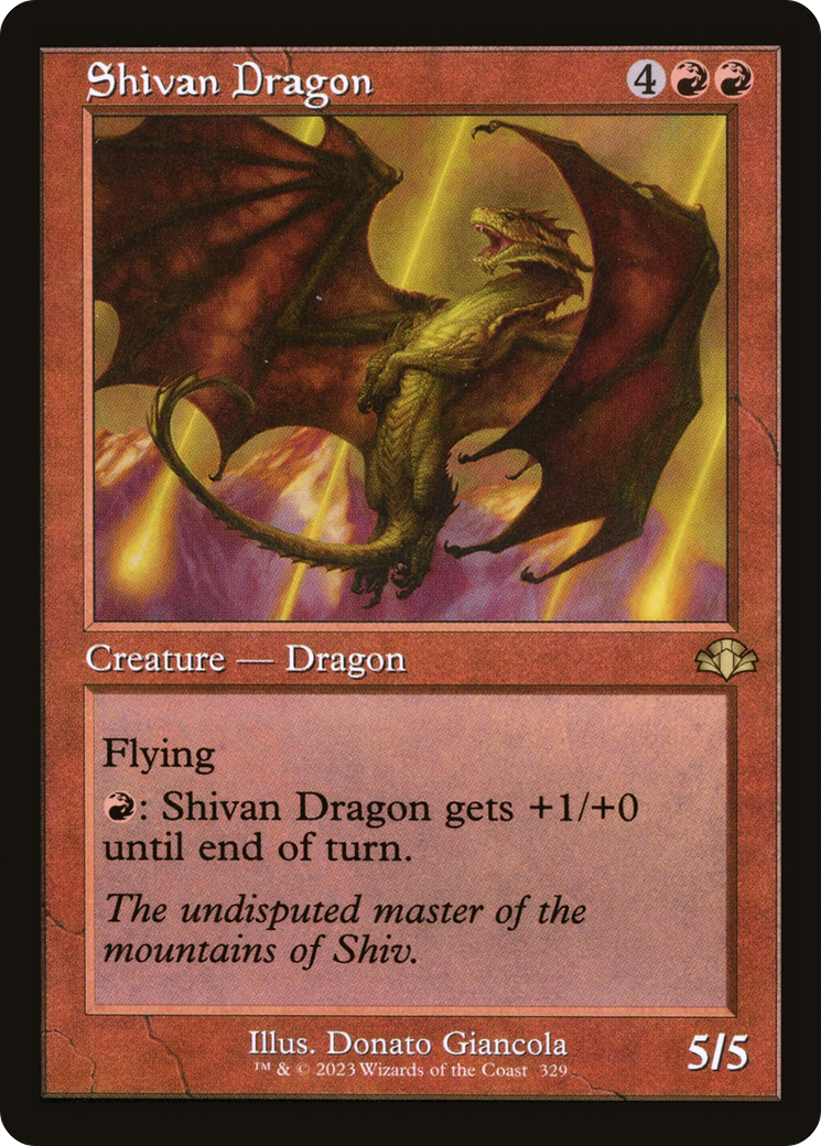 Shivan Dragon (Retro) [Dominaria Remastered] - The Mythic Store | 24h Order Processing