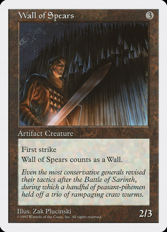 Wall of Spears [Fifth Edition] - The Mythic Store | 24h Order Processing