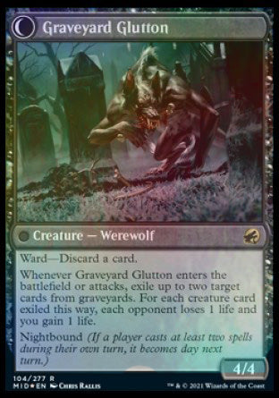 Graveyard Trespasser // Graveyard Glutton [Innistrad: Midnight Hunt Prerelease Promos] - The Mythic Store | 24h Order Processing
