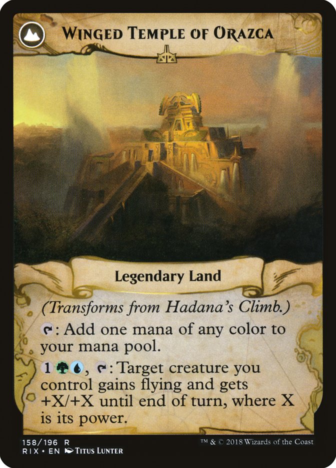 Hadana's Climb // Winged Temple of Orazca [Rivals of Ixalan] - The Mythic Store | 24h Order Processing