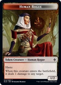 Human Rogue // Food (15) Double-Sided Token [Throne of Eldraine Tokens] - The Mythic Store | 24h Order Processing