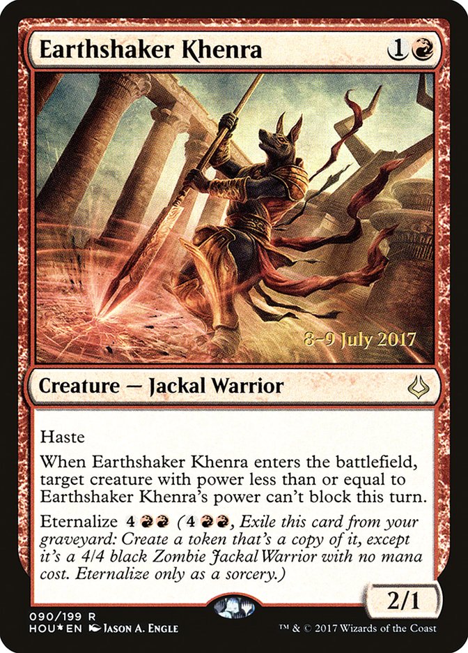 Earthshaker Khenra [Hour of Devastation Prerelease Promos] - The Mythic Store | 24h Order Processing