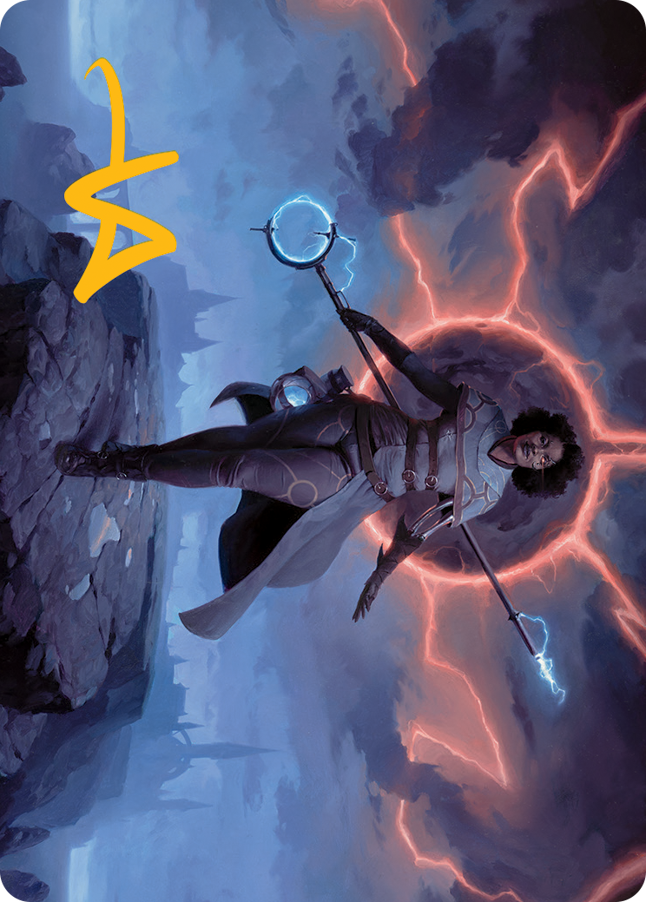 Rona, Herald of Invasion Art Card (Gold-Stamped Signature) [March of the Machine Art Series] - The Mythic Store | 24h Order Processing