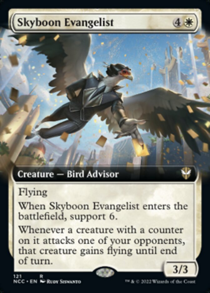 Skyboon Evangelist (Extended Art) [Streets of New Capenna Commander] - The Mythic Store | 24h Order Processing