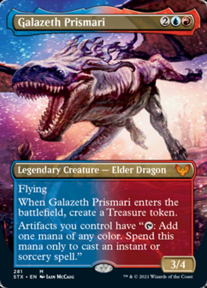 Galazeth Prismari (Borderless Alternate Art) [Strixhaven: School of Mages] - The Mythic Store | 24h Order Processing