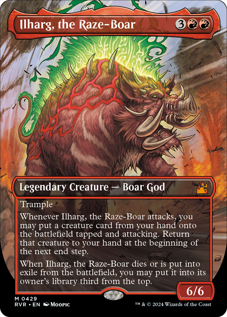 Ilharg, the Raze-Boar (Anime Borderless) [Ravnica Remastered] - The Mythic Store | 24h Order Processing