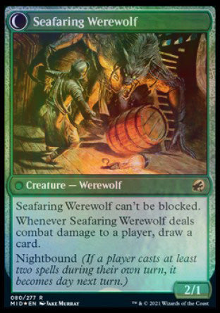 Suspicious Stowaway // Seafaring Werewolf [Innistrad: Midnight Hunt Prerelease Promos] - The Mythic Store | 24h Order Processing