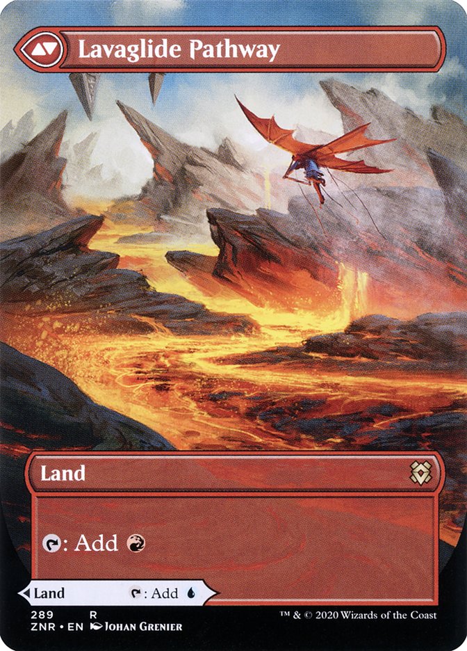 Riverglide Pathway // Lavaglide Pathway (Borderless Alternate Art) [Zendikar Rising] - The Mythic Store | 24h Order Processing