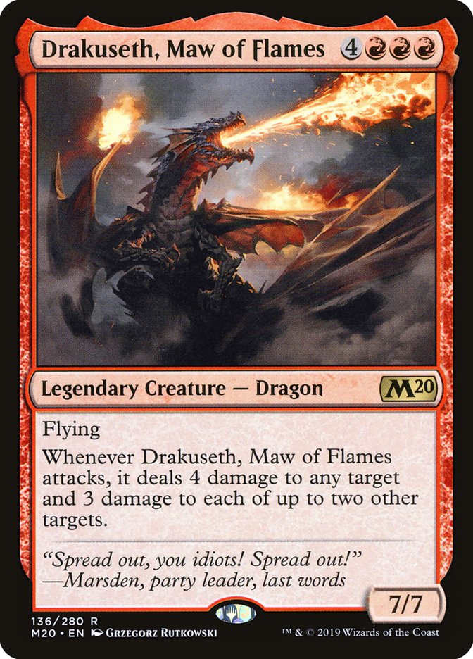 Drakuseth, Maw of Flames [Core Set 2020] - The Mythic Store | 24h Order Processing