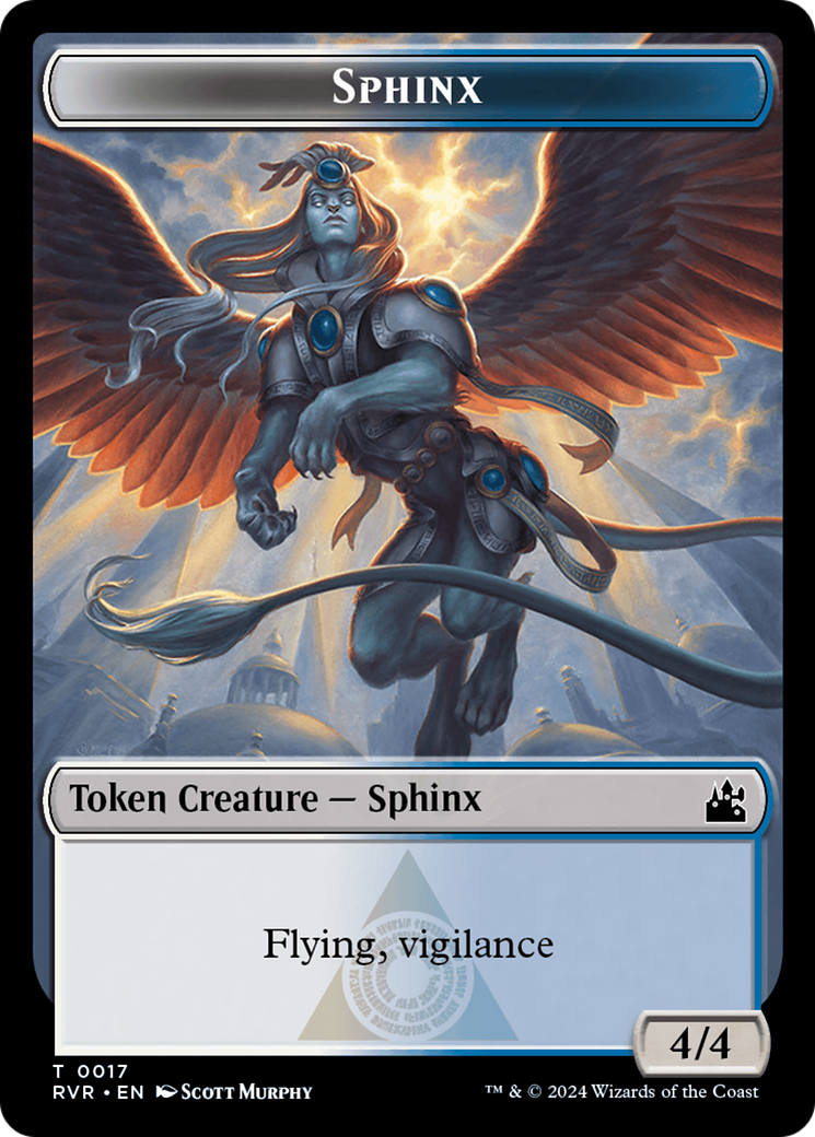 Spirit (0018) // Sphinx Double-Sided Token [Ravnica Remastered Tokens] - The Mythic Store | 24h Order Processing