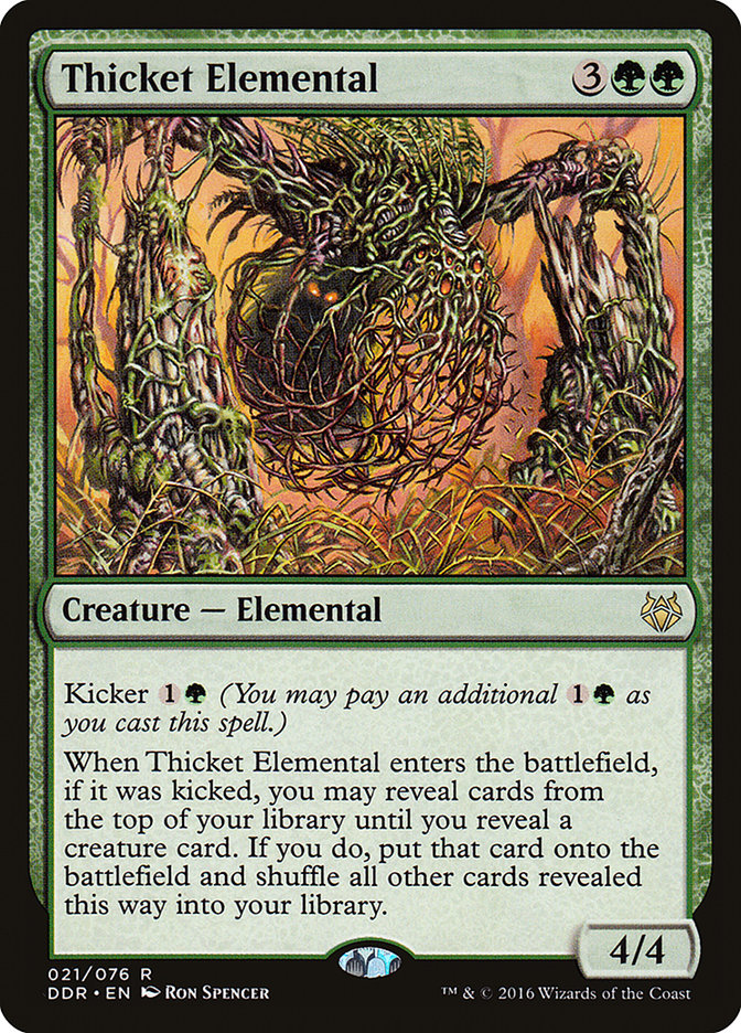 Thicket Elemental [Duel Decks: Nissa vs. Ob Nixilis] - The Mythic Store | 24h Order Processing