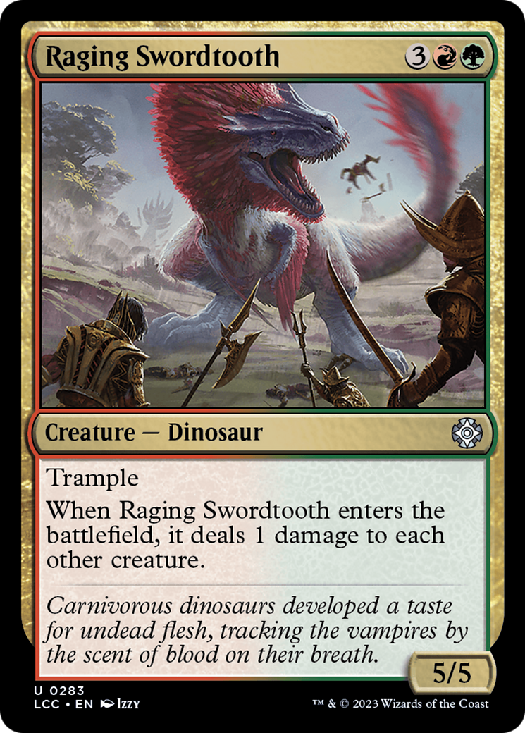 Raging Swordtooth [The Lost Caverns of Ixalan Commander] - The Mythic Store | 24h Order Processing