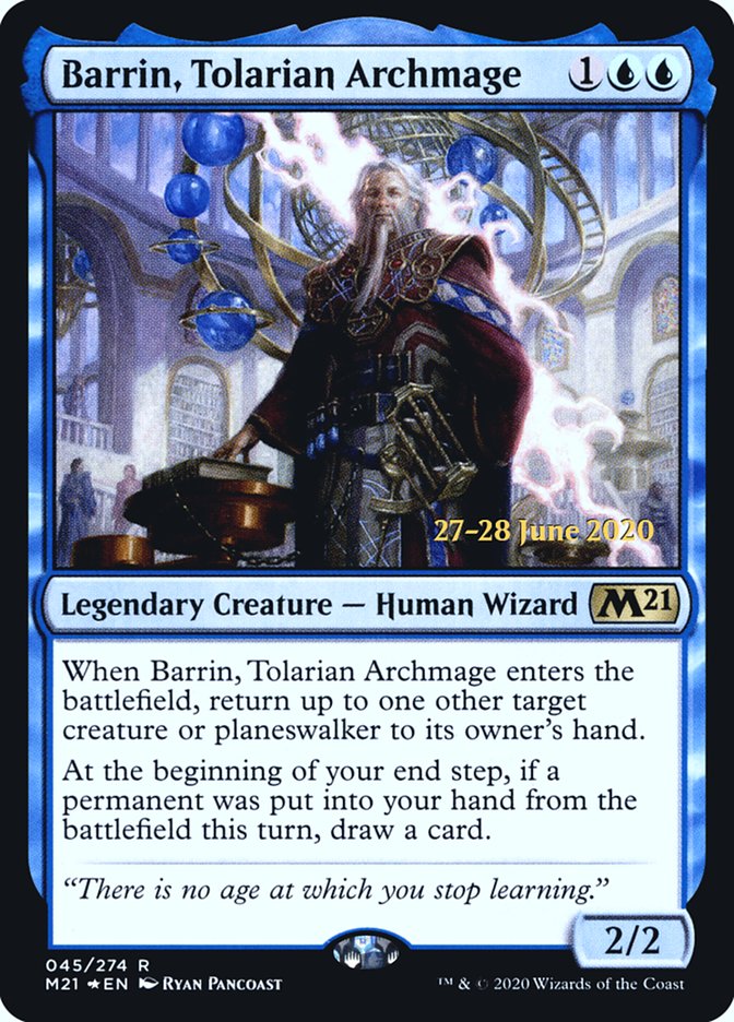 Barrin, Tolarian Archmage [Core Set 2021 Prerelease Promos] - The Mythic Store | 24h Order Processing