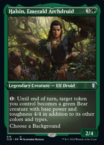 Halsin, Emerald Archdruid (Foil Etched) [Commander Legends: Battle for Baldur's Gate] - The Mythic Store | 24h Order Processing