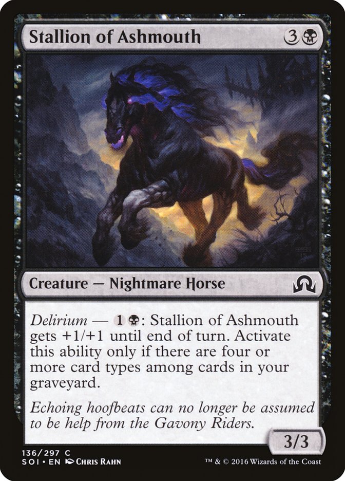 Stallion of Ashmouth [Shadows over Innistrad] - The Mythic Store | 24h Order Processing