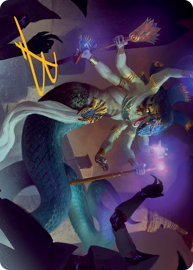 Imoti, Celebrant of Bounty Art Card (Gold-Stamped Signature) [March of the Machine Art Series] - The Mythic Store | 24h Order Processing