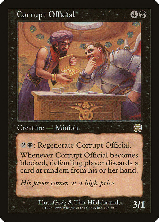 Corrupt Official [Mercadian Masques] - The Mythic Store | 24h Order Processing