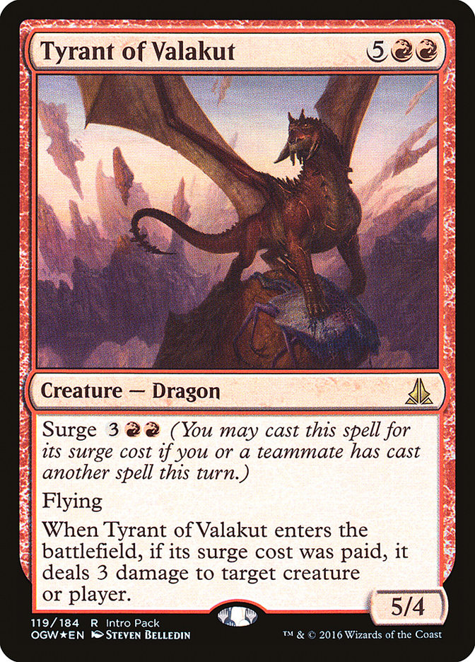 Tyrant of Valakut (Intro Pack) [Oath of the Gatewatch Promos] - The Mythic Store | 24h Order Processing