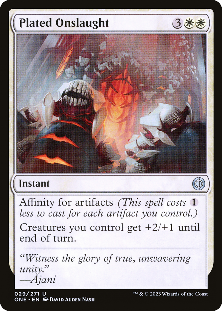 Plated Onslaught [Phyrexia: All Will Be One] - The Mythic Store | 24h Order Processing