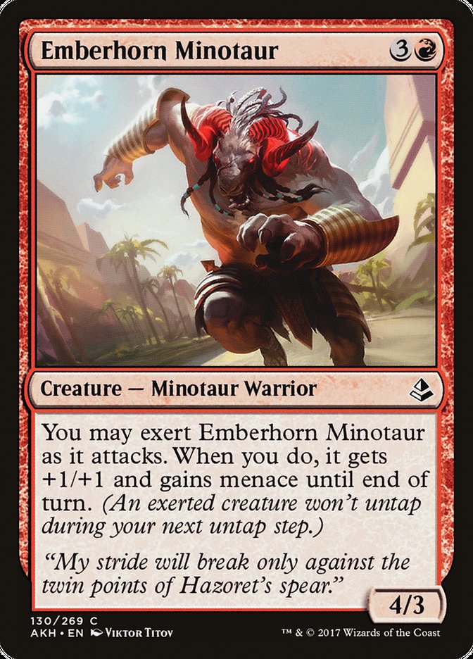 Emberhorn Minotaur [Amonkhet] - The Mythic Store | 24h Order Processing