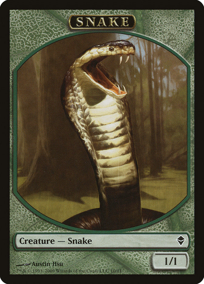 Snake Token [Zendikar Tokens] - The Mythic Store | 24h Order Processing