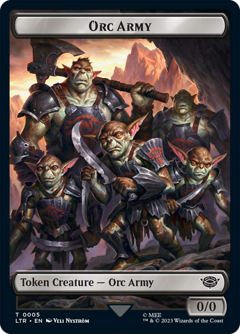 Orc Army (06) // Orc Army (05) Double-Sided Token [The Lord of the Rings: Tales of Middle-Earth Tokens] - The Mythic Store | 24h Order Processing